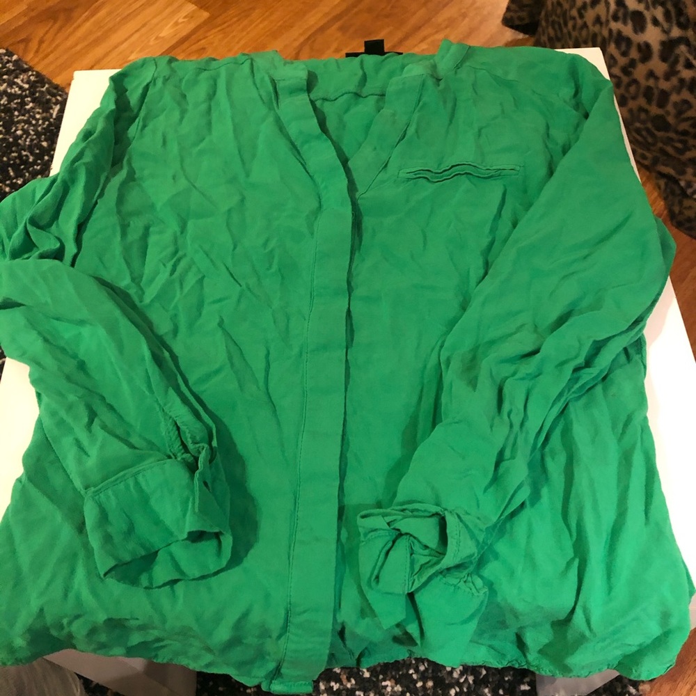 Green blouse